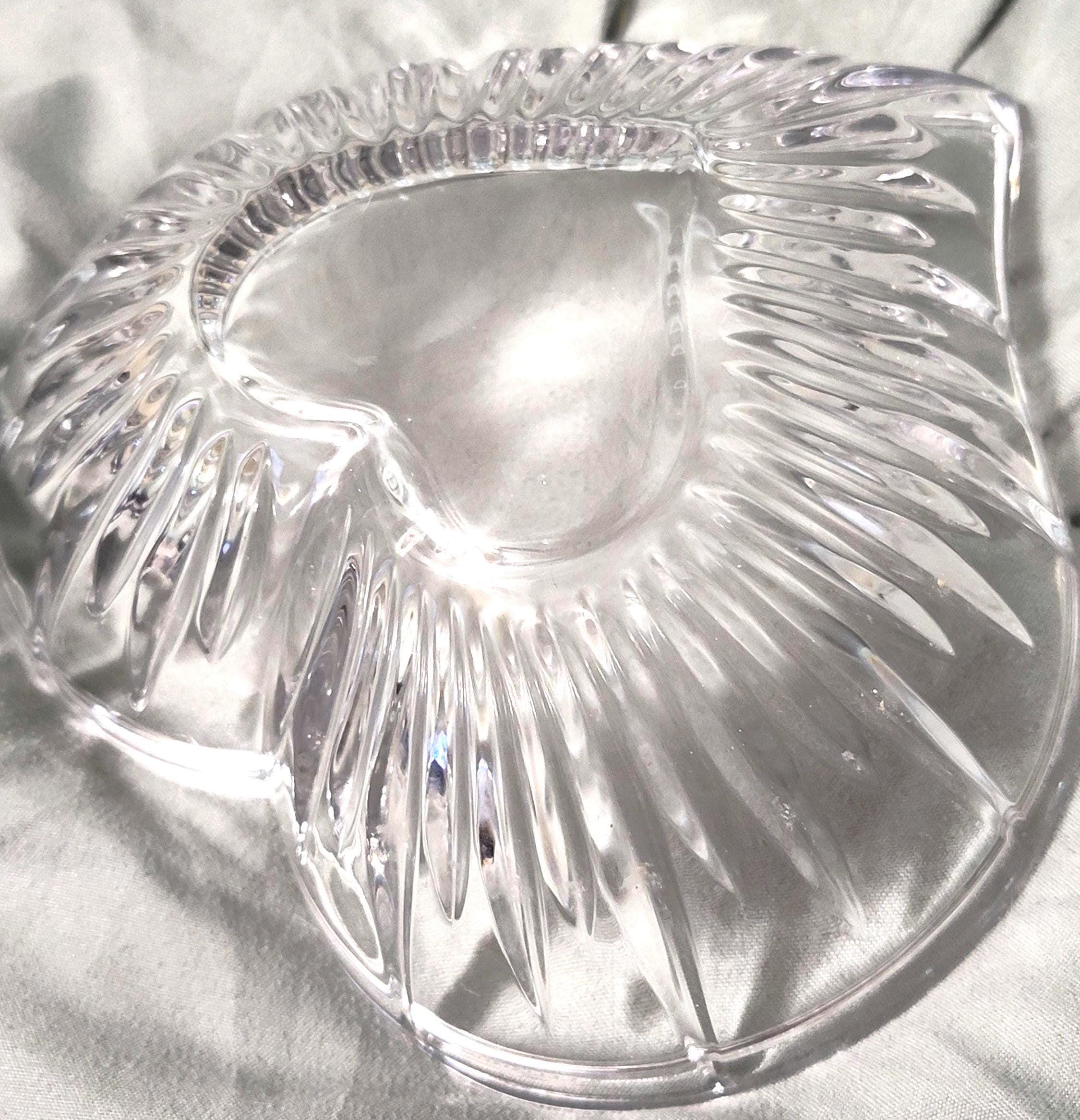 Vintage The Mikasa Icicles Lead Crystal Heart Dish Candy bowl - Image 2