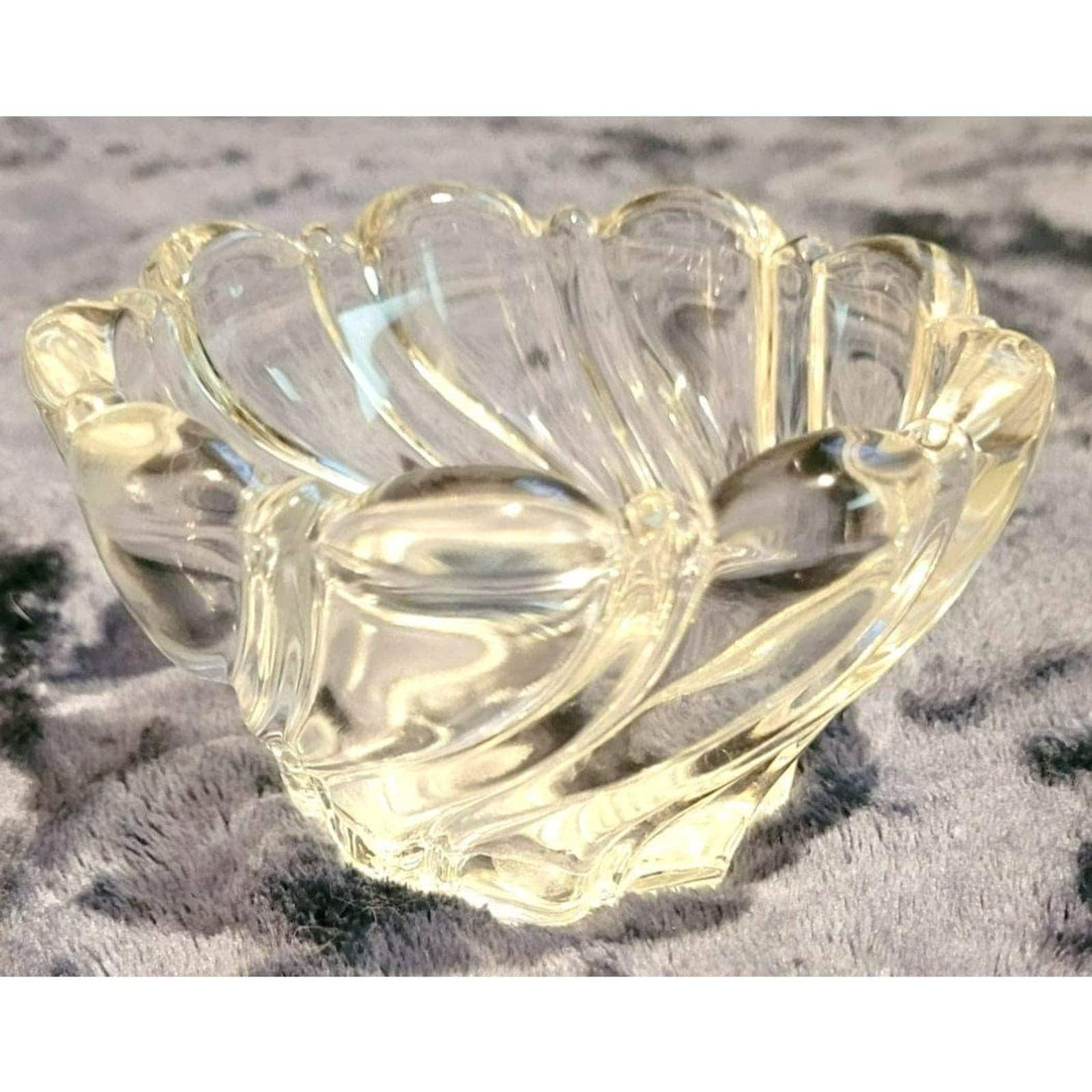 Vintage Mikasa Crystal Peppermint Swirl Candle Votive Holder - Image 2