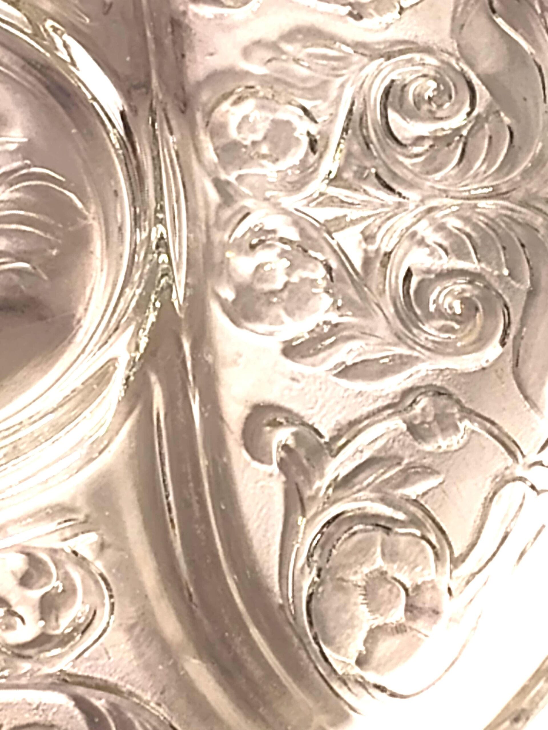 Vintage McKee Depression Glass Rock Crystal 5 Part Relish Dish Floral - Image 4