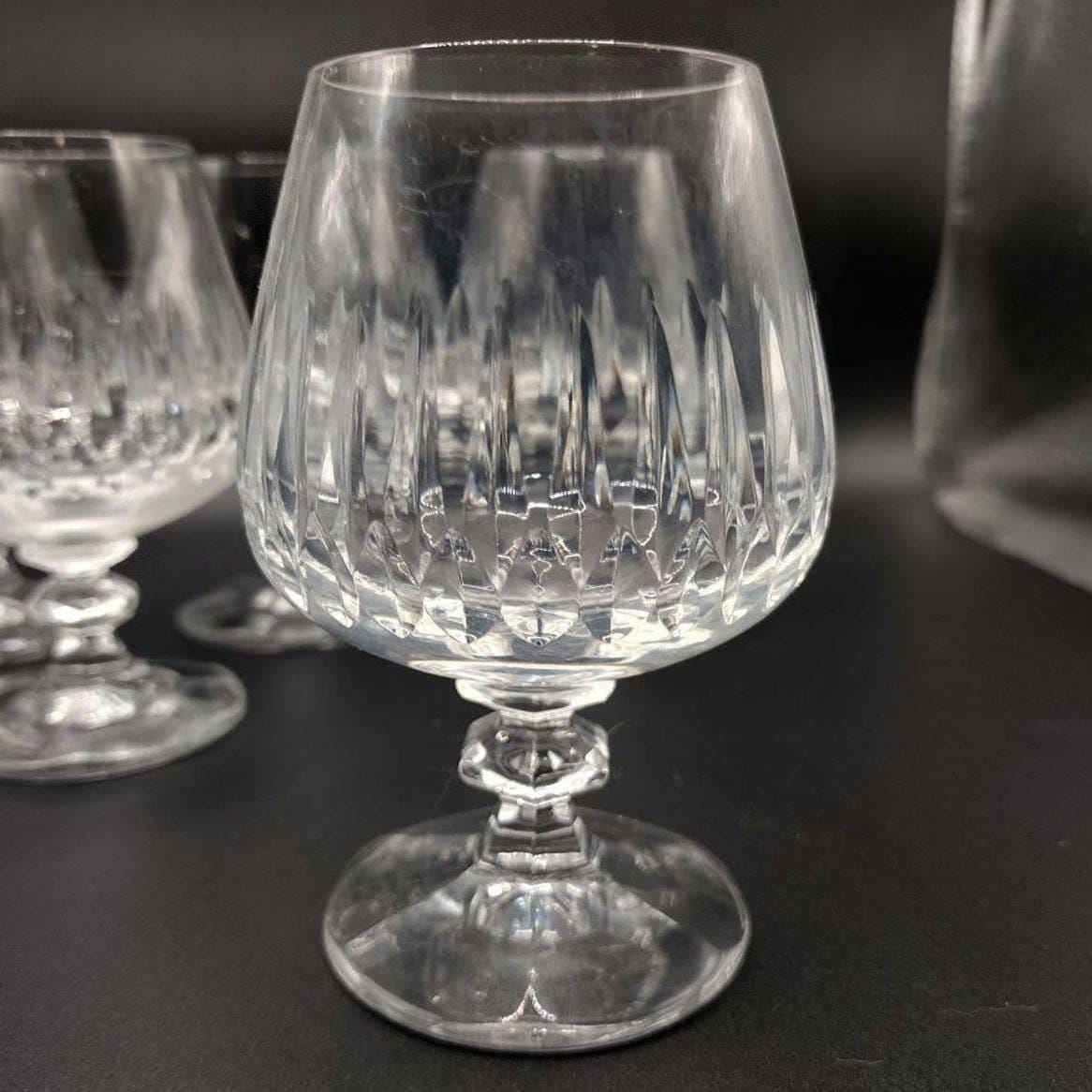 Vintage Zwiesel Lead Crystal Cognac Snifters Set of 5 Heavy Stemmed Brandy Glasses - Image 3