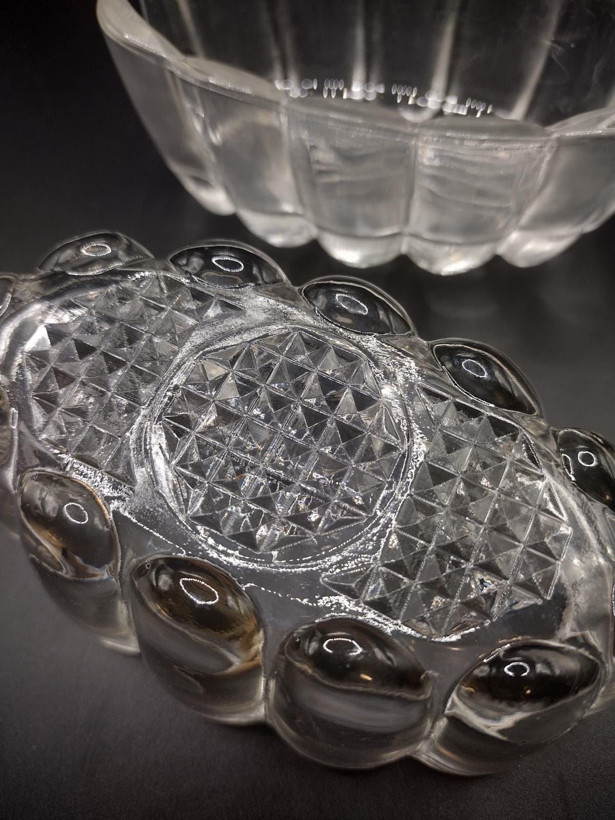 Vintage Princess House Crystal Utensil Holders Set of 2 Kitchen Organizers - Image 3