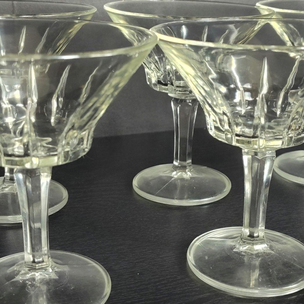 Vintage 1980s Sorrento Fidenza Vetraria Italian Champagne Glasses Set of 6 - Image 3