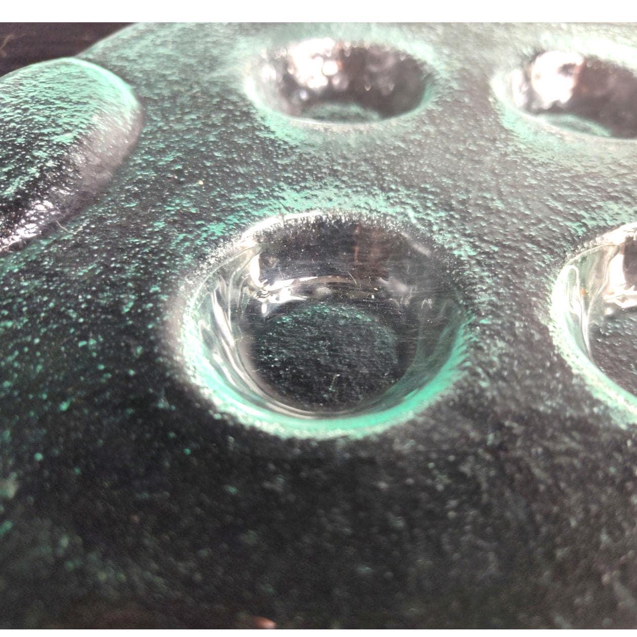 Vintage Dansk Spectra Clear Glass Handled Tray 6 Cordial Glass Divots Serving - Image 2