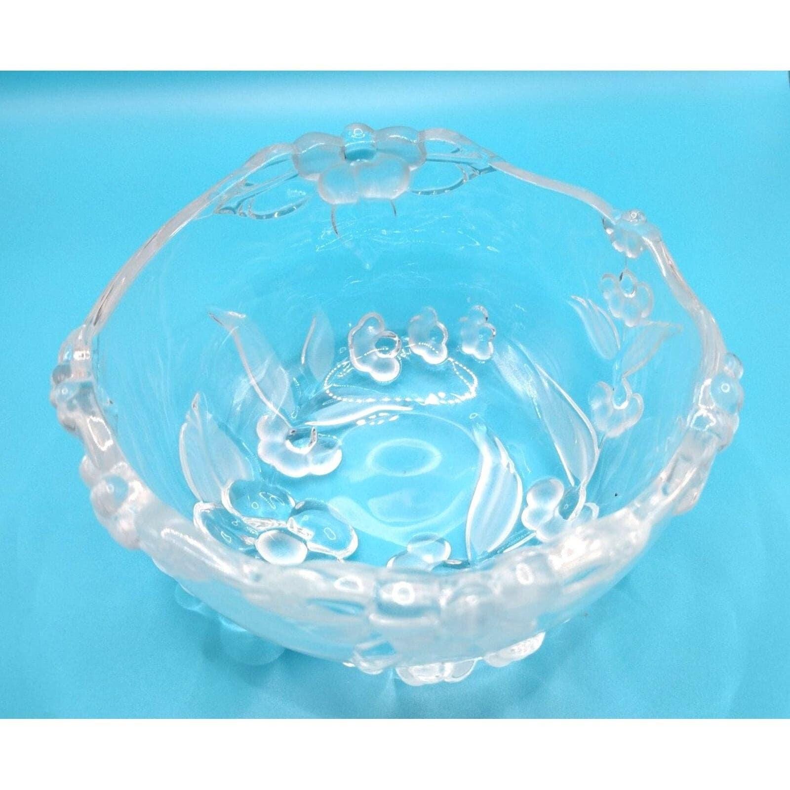 Vintage Mikasa Blossom Time Crystal Bowl 5 Inch Diameter - Image 2