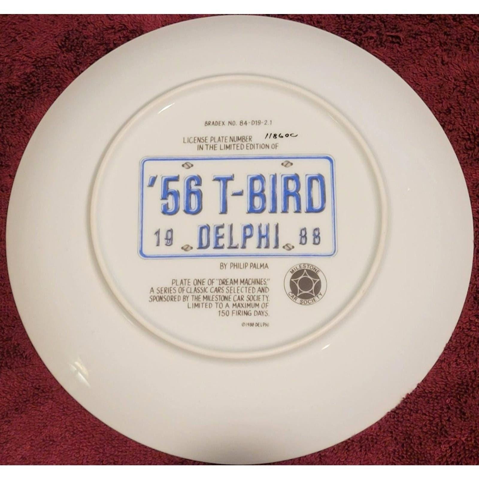 Vintage 1956 T-Bird Dream Machines Collector Plate Philip Palma Delphi Bradford Exchange Limited Edition - Image 2
