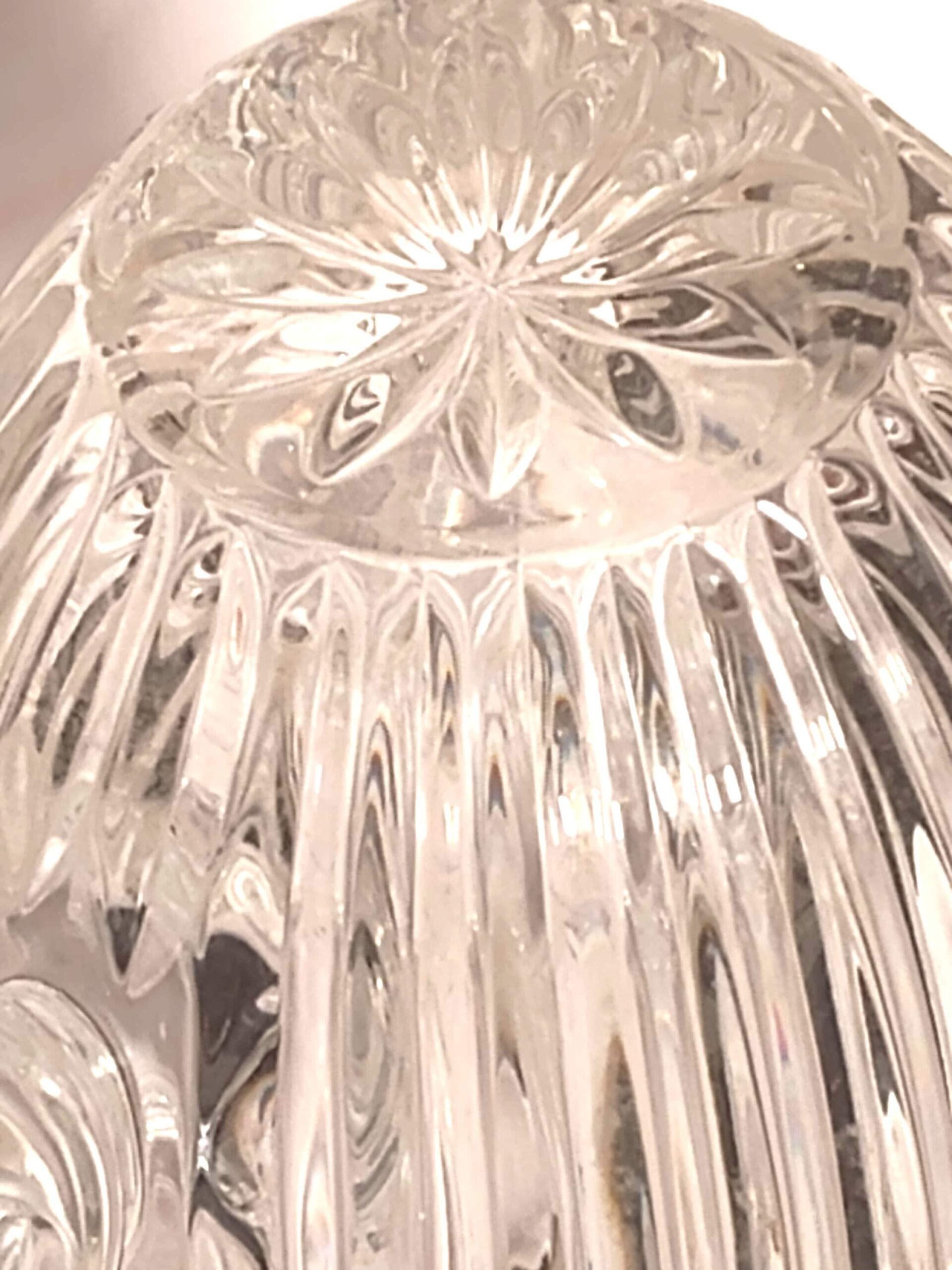 Oneida Southern Garden Crystal Water Pitcher: Frosted Rose Design - Image 3