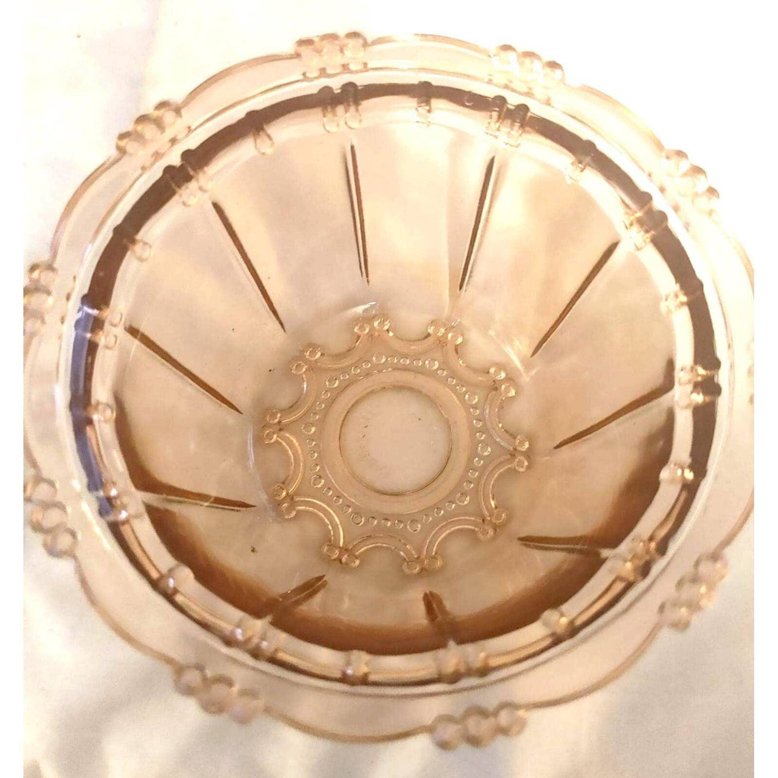 Vintage Pink Depression Glass Candy / Trinket Bowl - Image 3