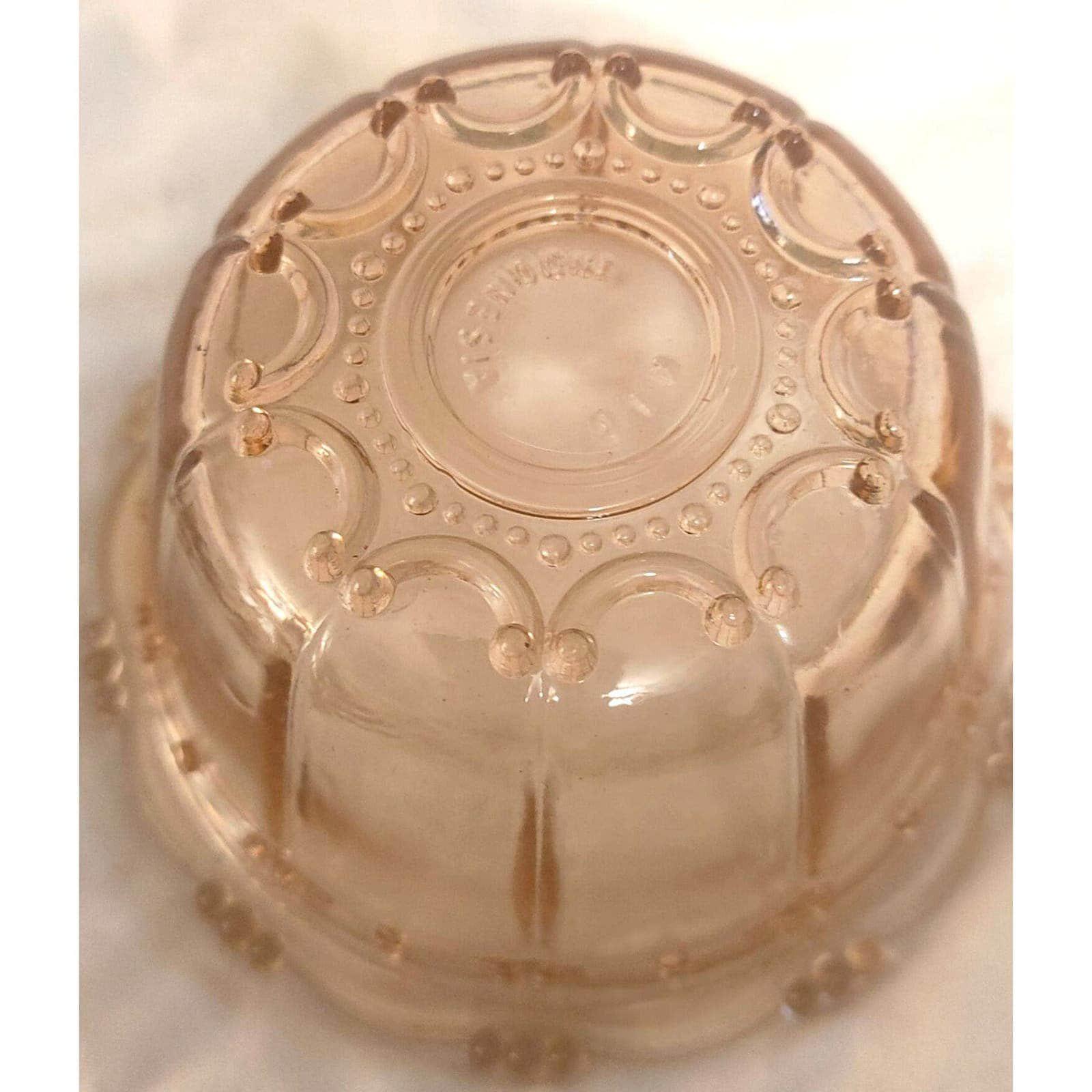 Vintage Pink Depression Glass Candy / Trinket Bowl - Image 4