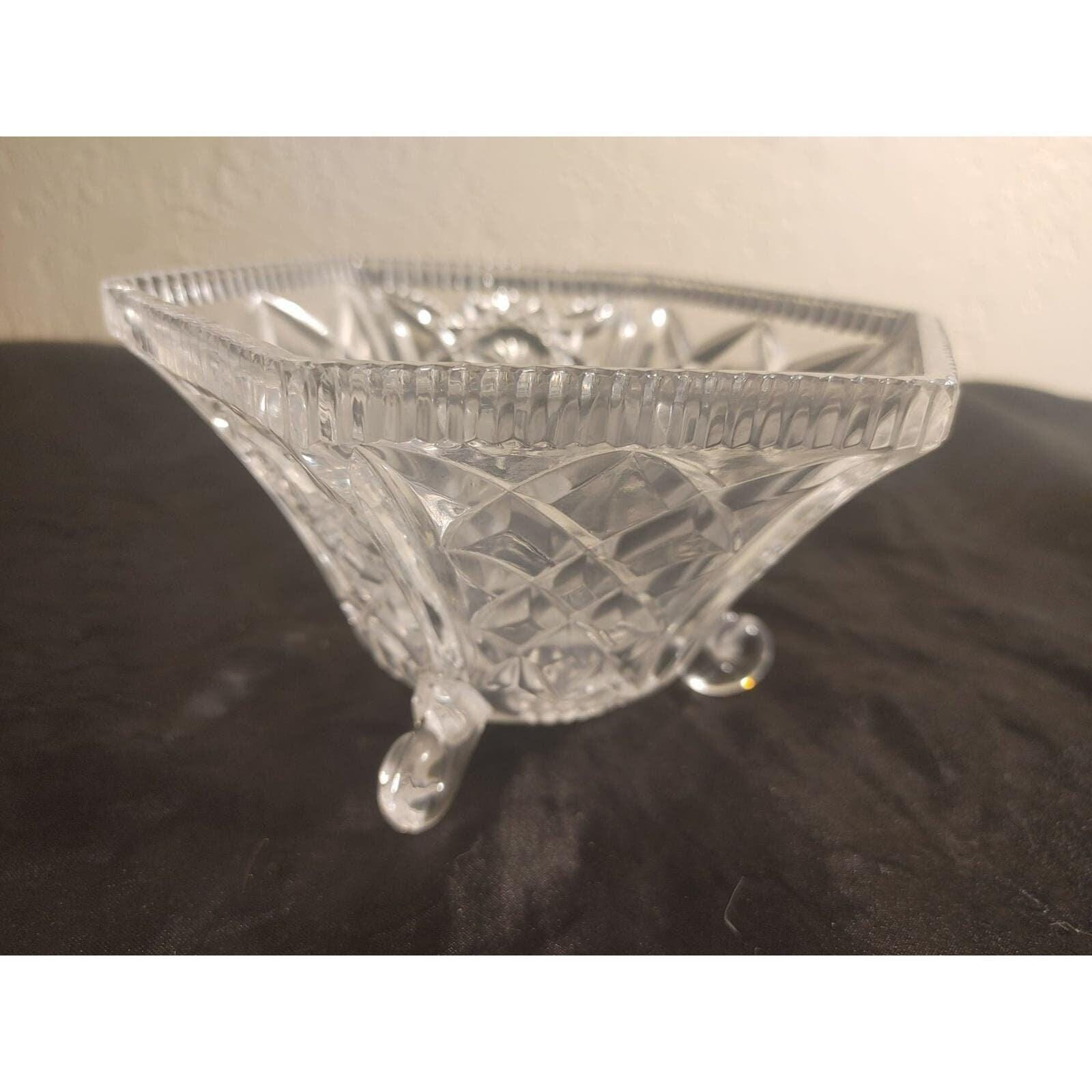 Vintage American Brilliant Hexagon Footed Candy Dish - Image 4