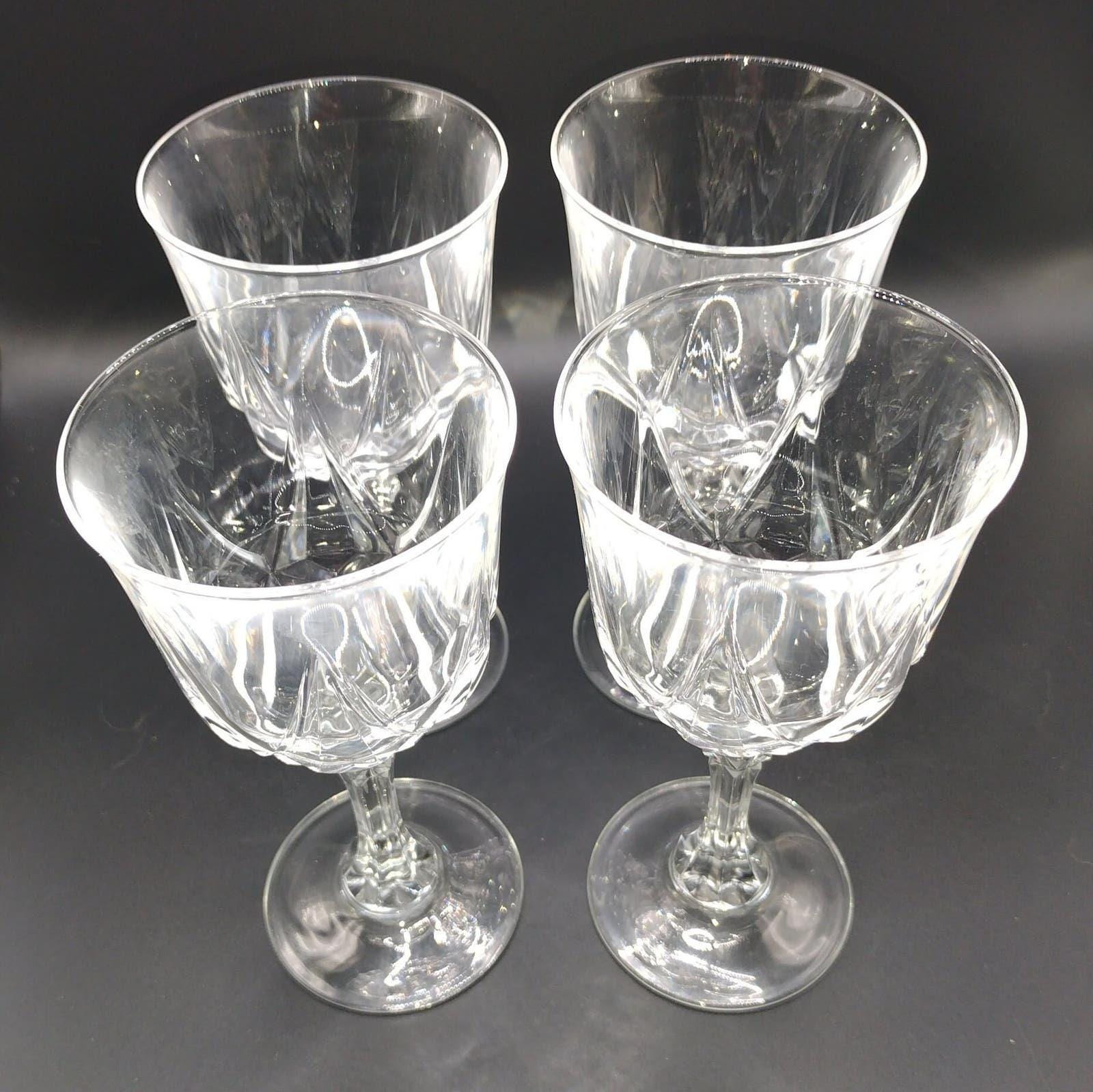 Vintage Wine Glasses Auteuil by Cristal Darques-Durand 6 Tall (Set of 4) - Image 2