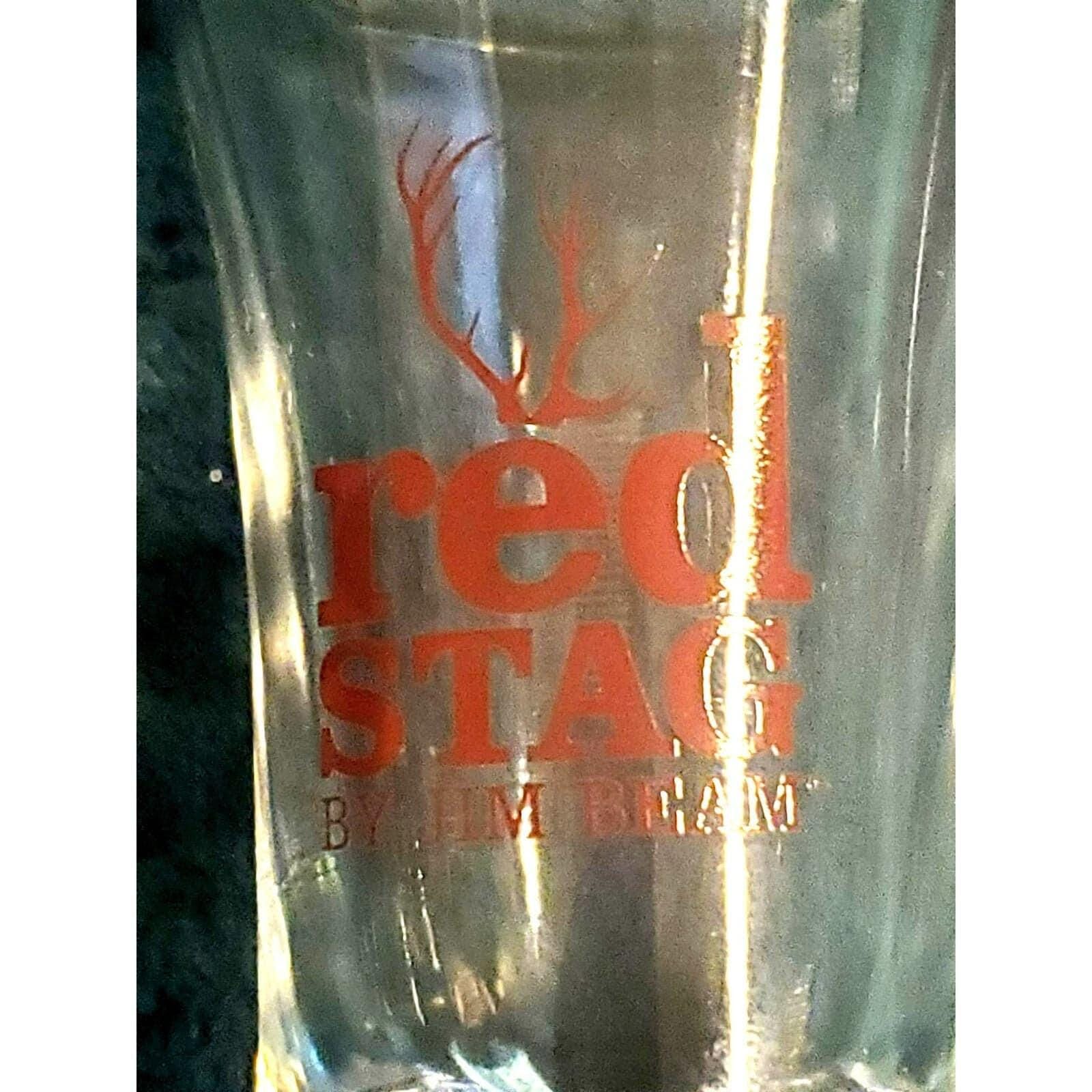 Vintage Red Stag by Jim Beam 2 oz shot glass - Image 2
