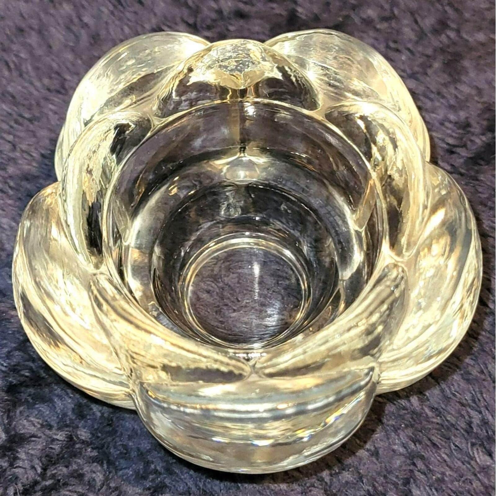 Vintage Rosebud Tealight Candle Holder By Bowring 1970s - Image 3