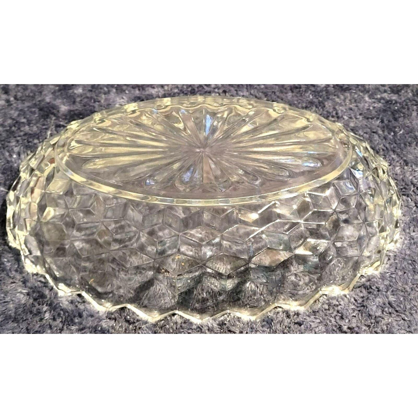 Vintage American Whitehall Indiana Glass Oval Vegetable Dish 7"x10" Crystal - Image 2