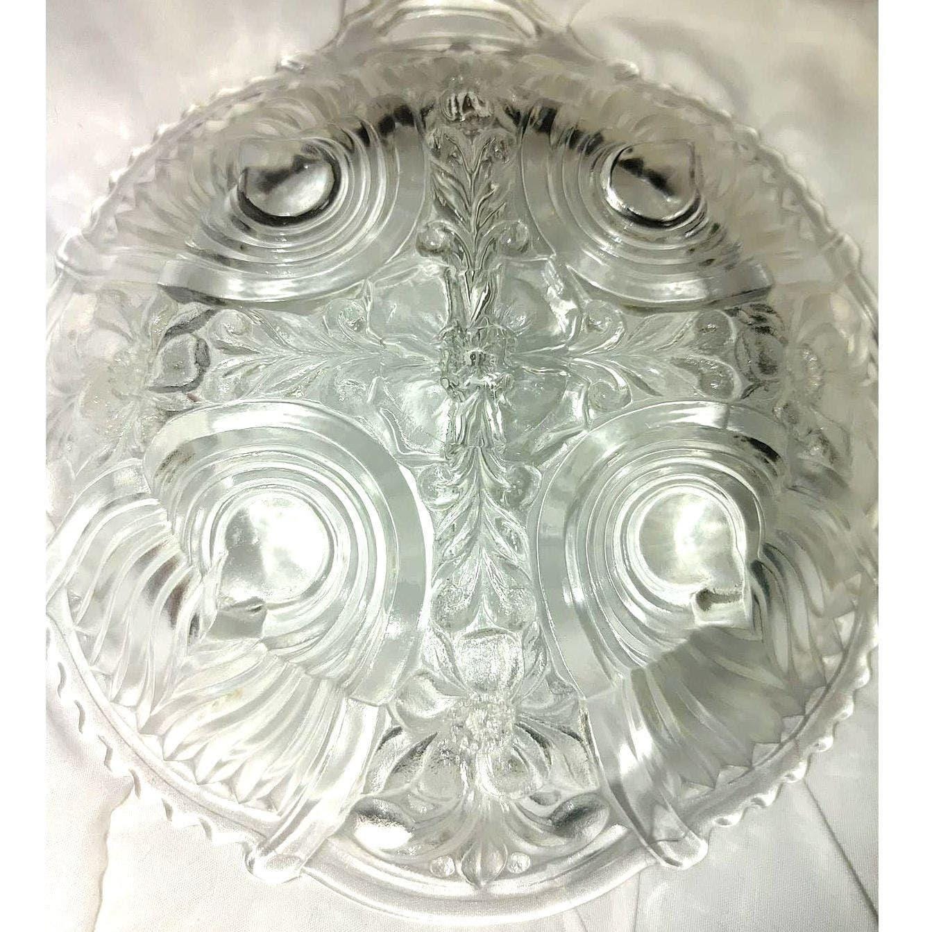 Vintage Indiana Glass divided relish dish 7 1/2" - Image 2