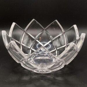 Vintage 1990s Mikasa Crystal Crescendo Bowl 5 1/2" Diameter