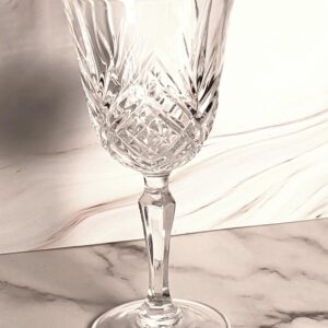 Vintage Cristal D Arques Durand Masquerade Claret Wine Glass 7 1/2" French Crystal