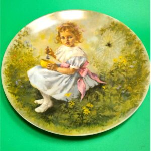 Vintage 1981 Little Miss Muffet Collectible Plate Bradford Exchange John McClelland COA
