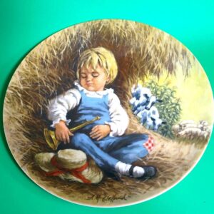 Vintage 1980 Little Boy Blue Collectible Plate Bradford Exchange with COA