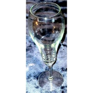 Vintage Bubble Champagne Coupe Glasses Set of 4 Stemmed Clear