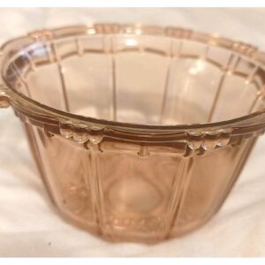 Vintage Pink Depression Glass Candy / Trinket Bowl