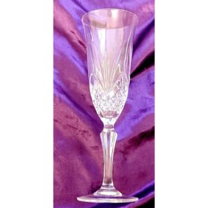 Vintage Salzburg by Cristal De Flandre Champagne Flutes Set of 2