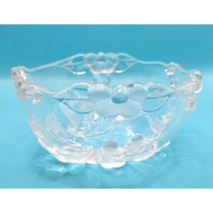 Vintage Mikasa Blossom Time Crystal Bowl 5 Inch Diameter