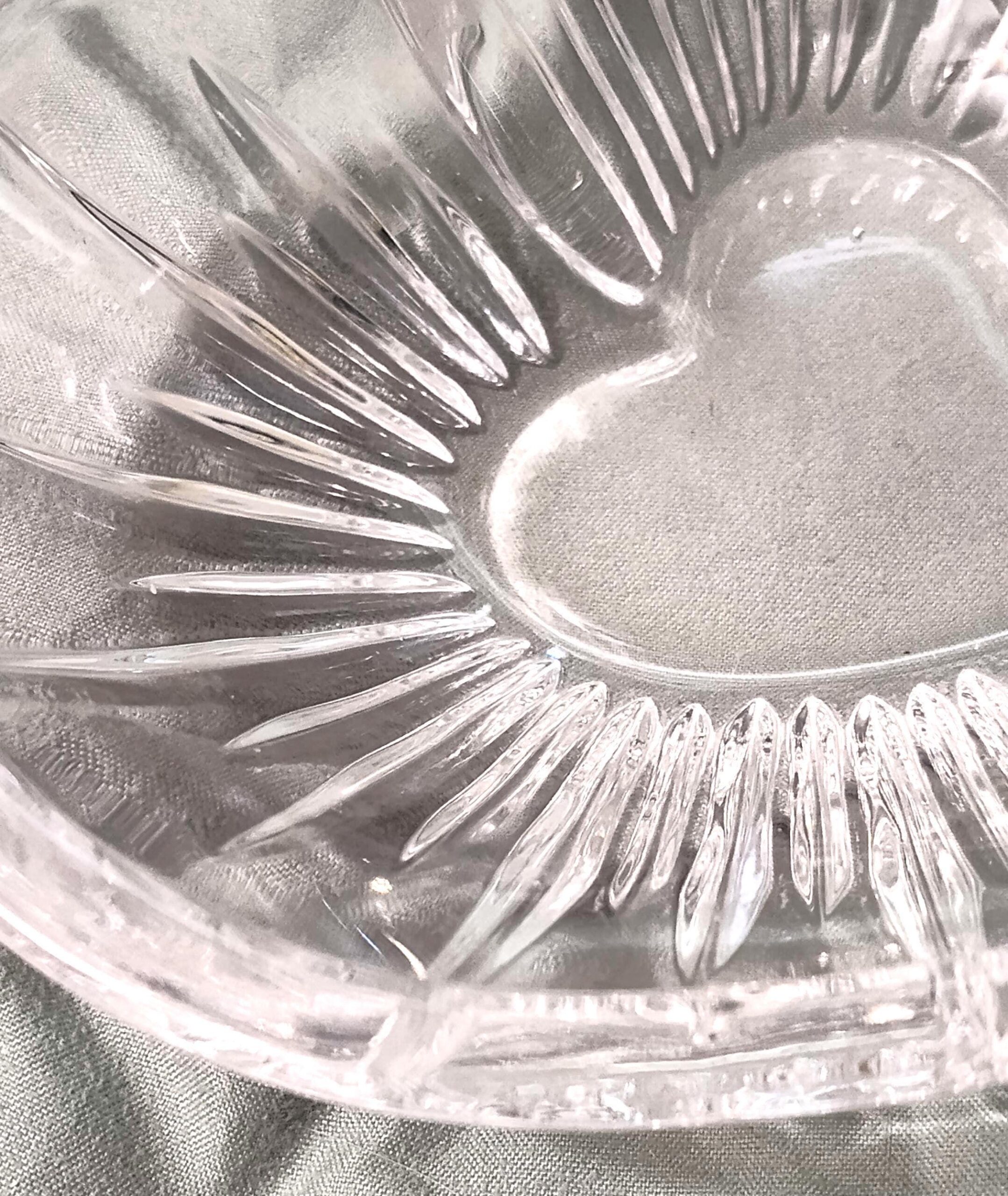Vintage The Mikasa Icicles Lead Crystal Heart Dish Candy bowl - Image 3