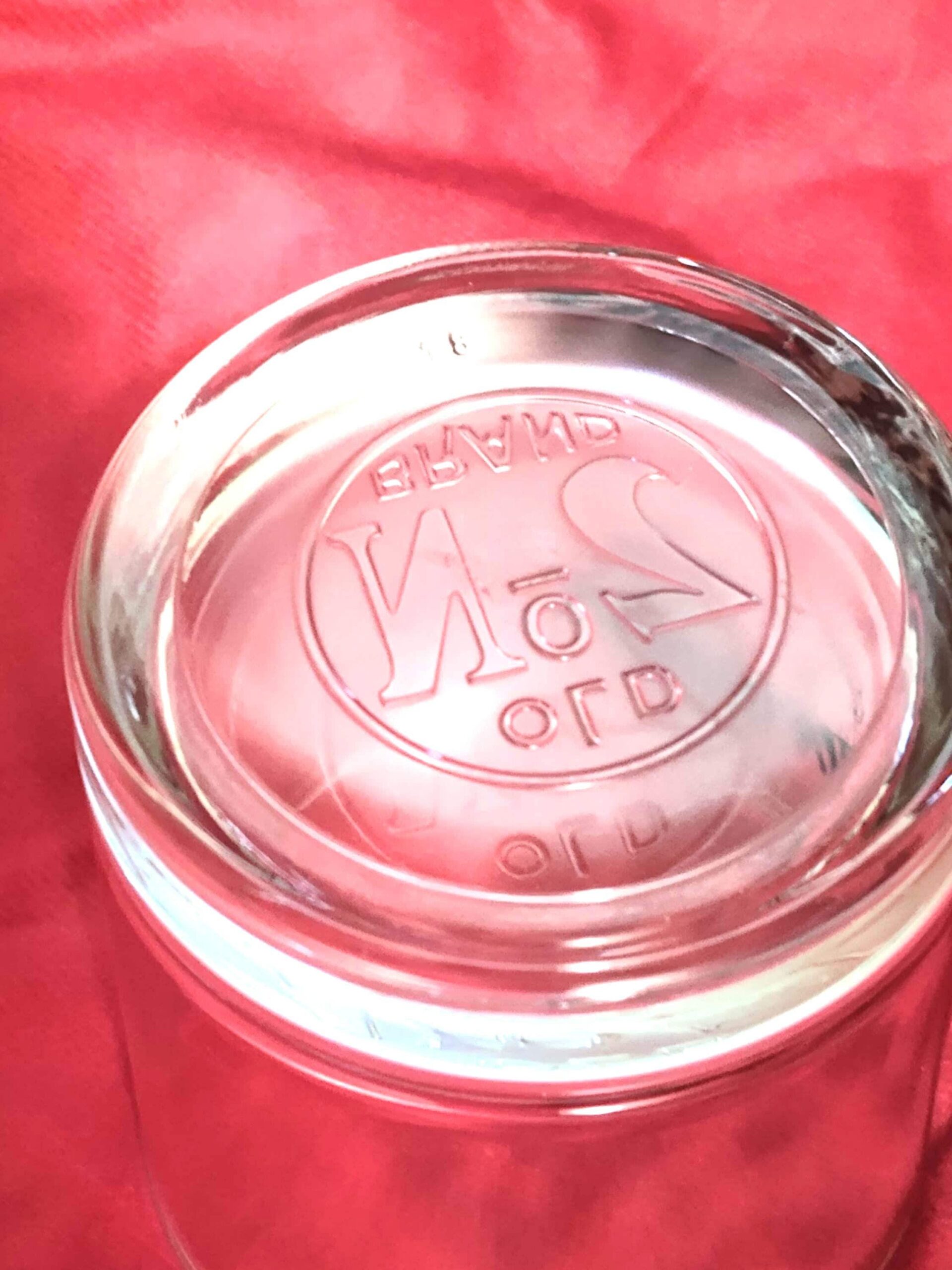 Vintage Jack Daniels Old No 7 Brand Logo Round Rocks Low-Profile Bottom Embossed Glass - Image 3