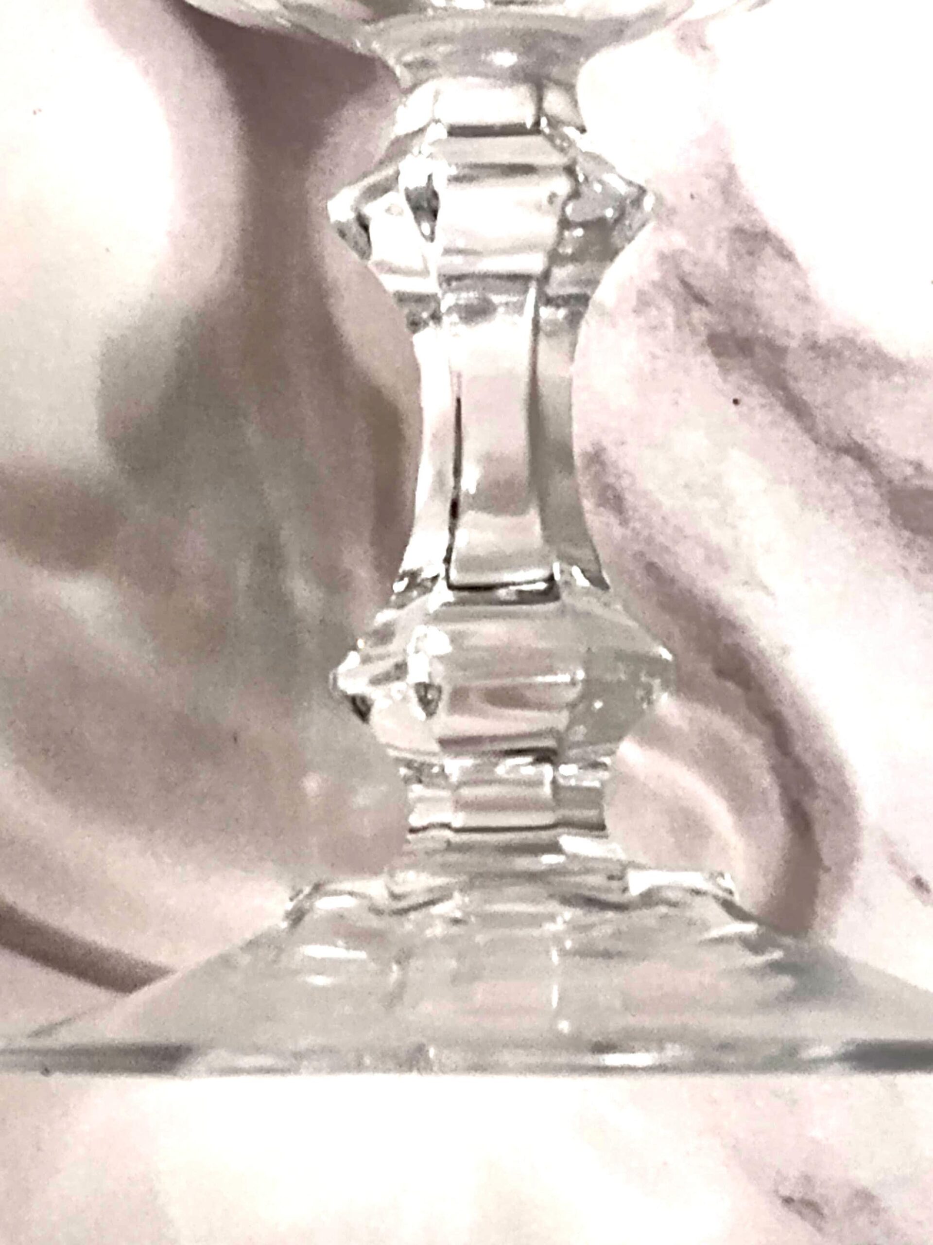 Vintage Cristal D'Arques Wine Glass: Tuileries Geometric Lead Crystal Stemware - Image 3