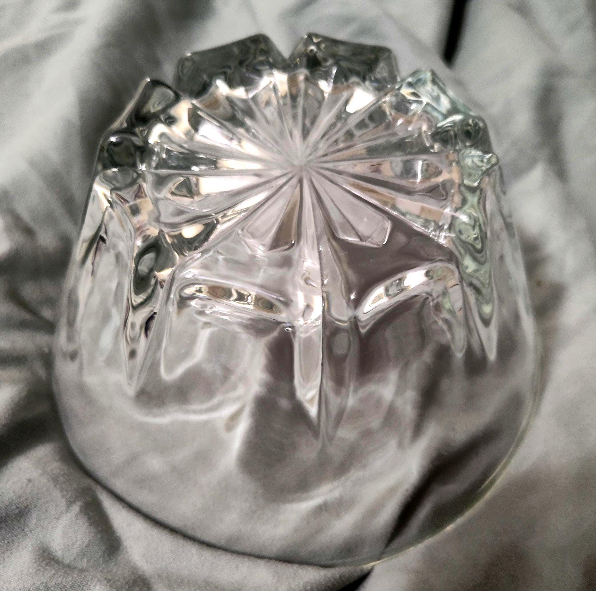 Antique 1900s Princess House Heritage Bowl 5 1/2" Crystal Glass - Image 2