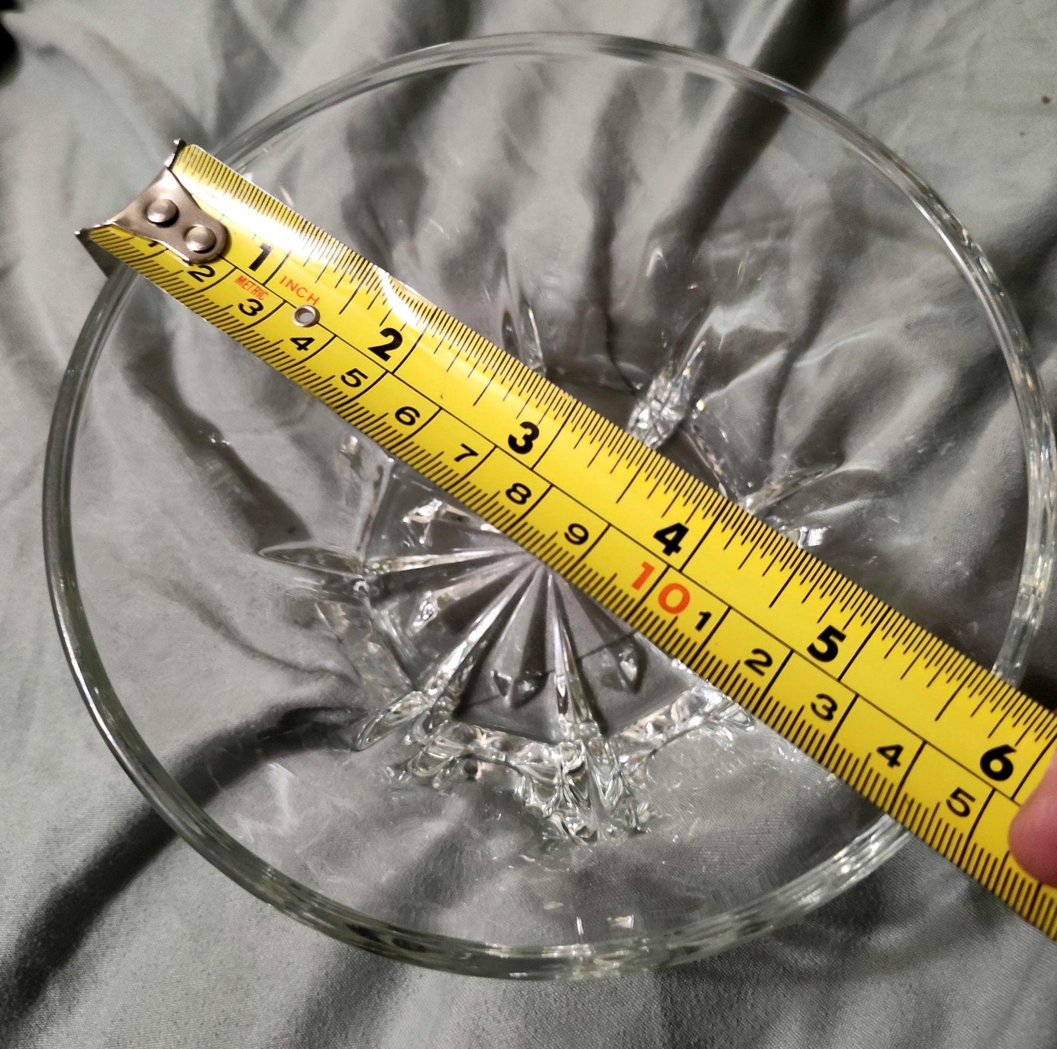 Antique 1900s Princess House Heritage Bowl 5 1/2" Crystal Glass - Image 4