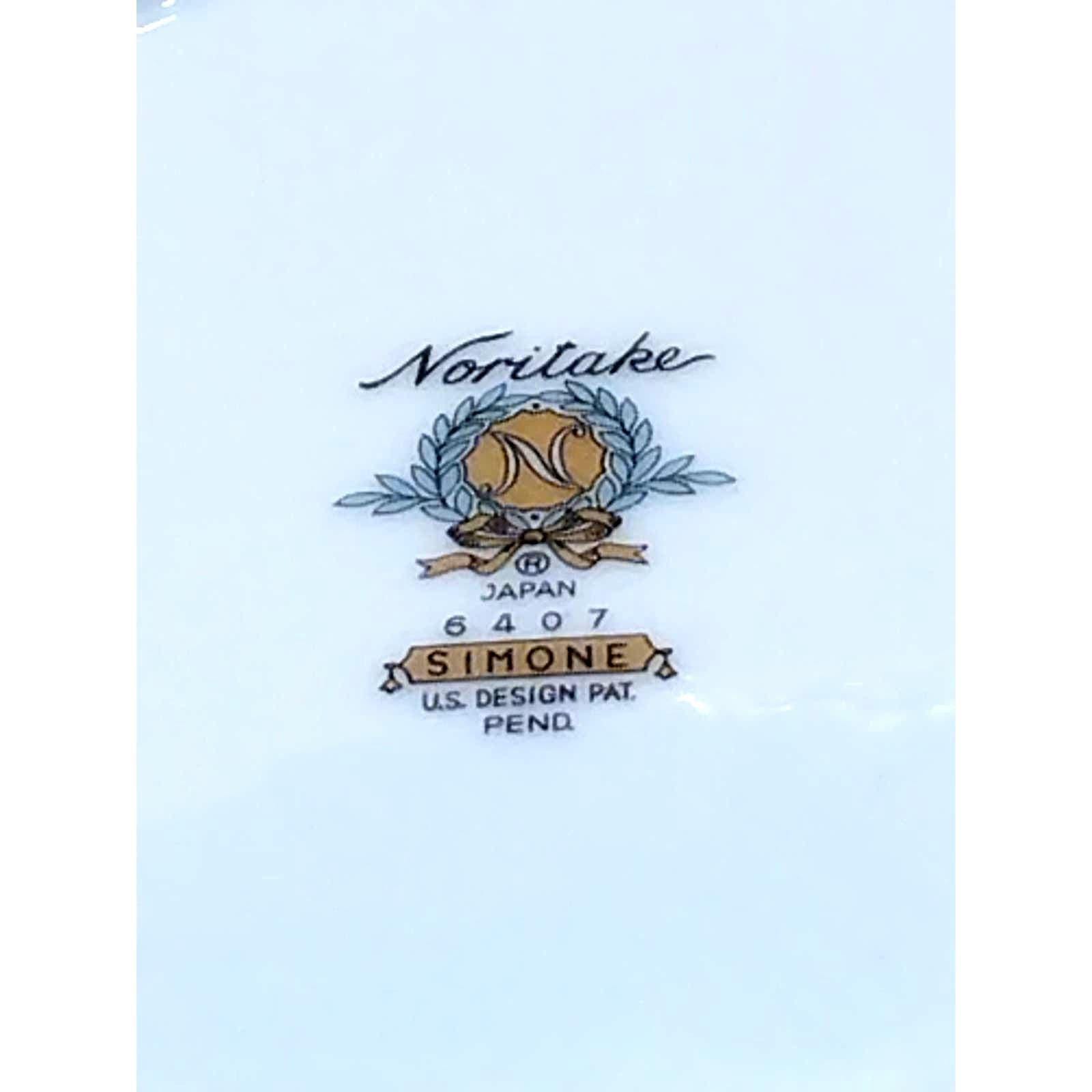 Vintage Noritake Simone 6 1/4" Saucer Plates (Set of 4) - Image 3