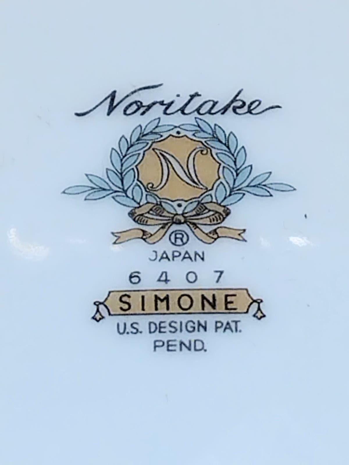 Vintage Noritake Simone 8 1/4" Bread Plates (Set of 3) - Image 3