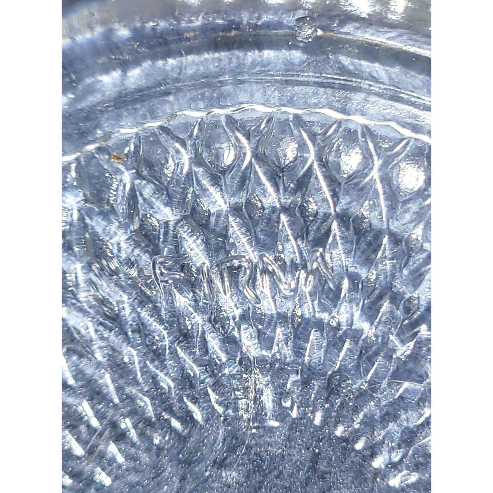 Vintage Firna Indonesia Pressed Glass Hearts and Flowers Bowl 1970s - Image 5