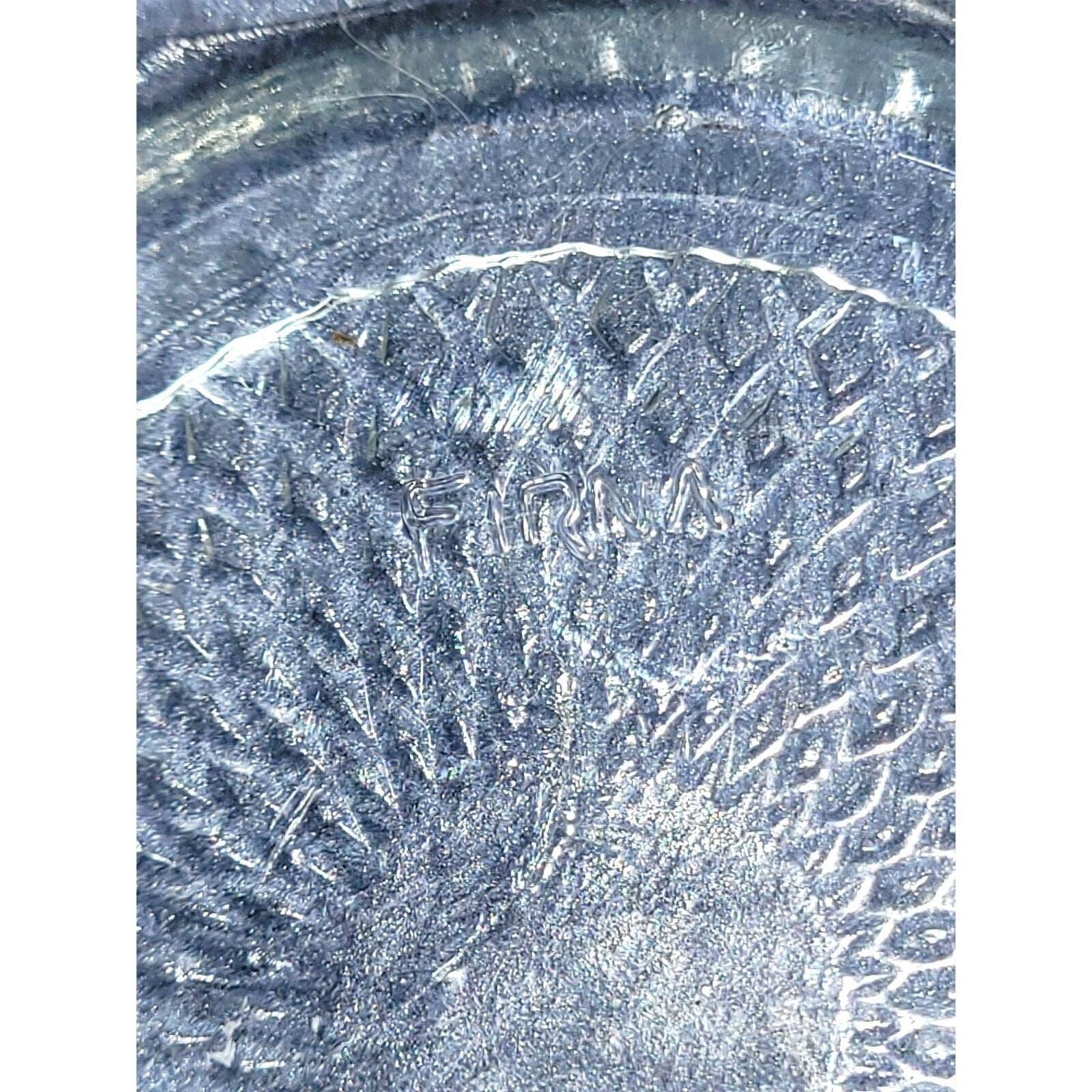 Vintage Firna Indonesia Pressed Glass Hearts and Flowers Bowl 1970s - Image 6