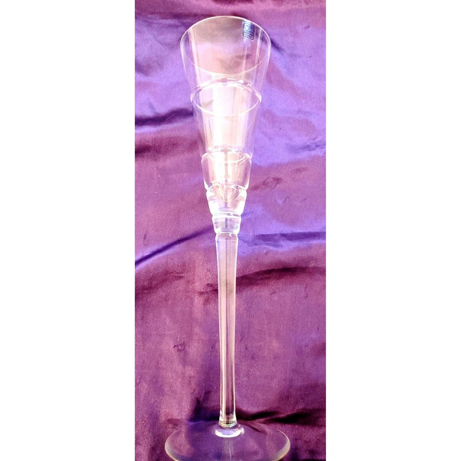 Vintage Crystal Champagne Flute Glass - Made in Slovakia 11.5 - Image 2