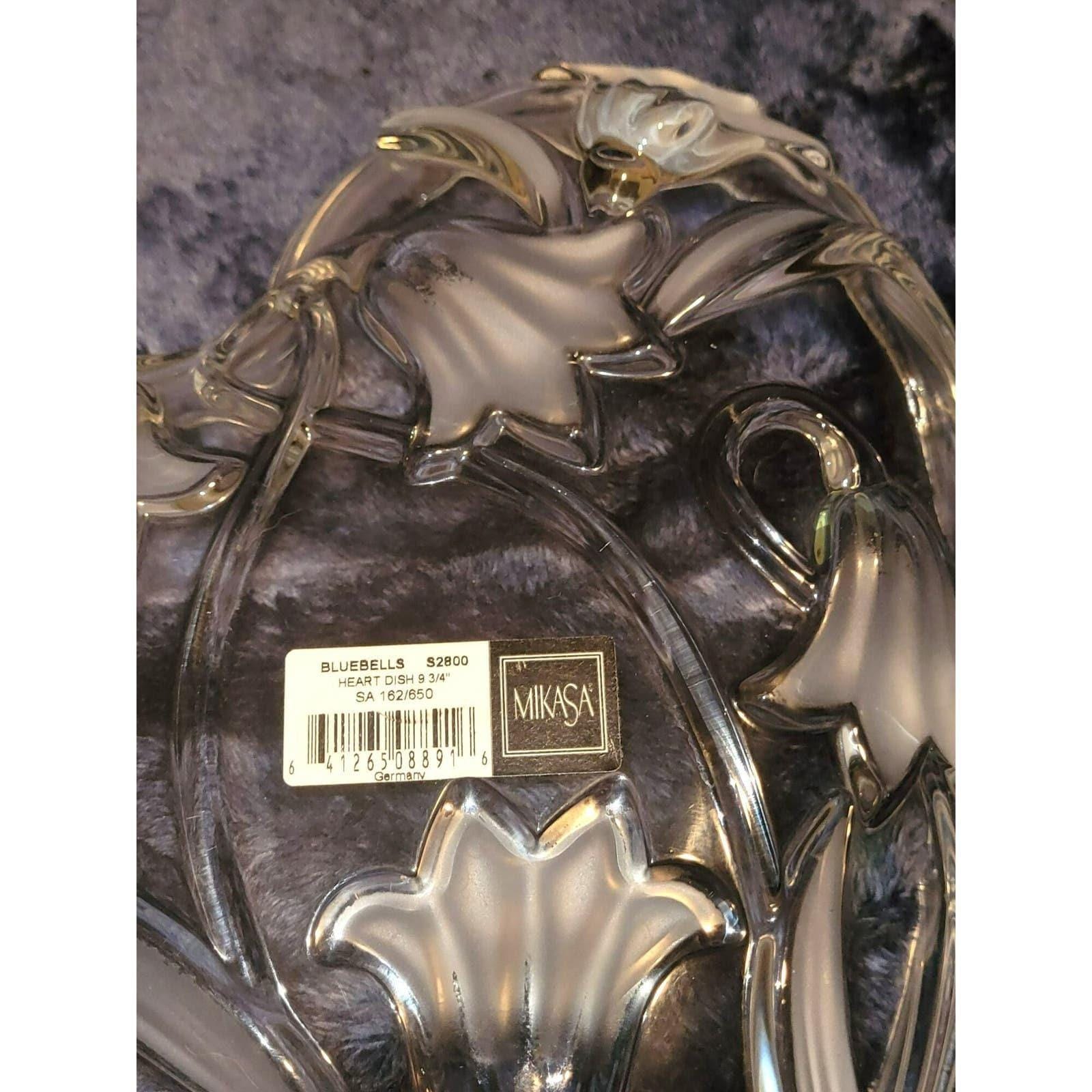 Vintage Mikasa Bluebells Heart Dish 9 3/4 S2800 - Image 3