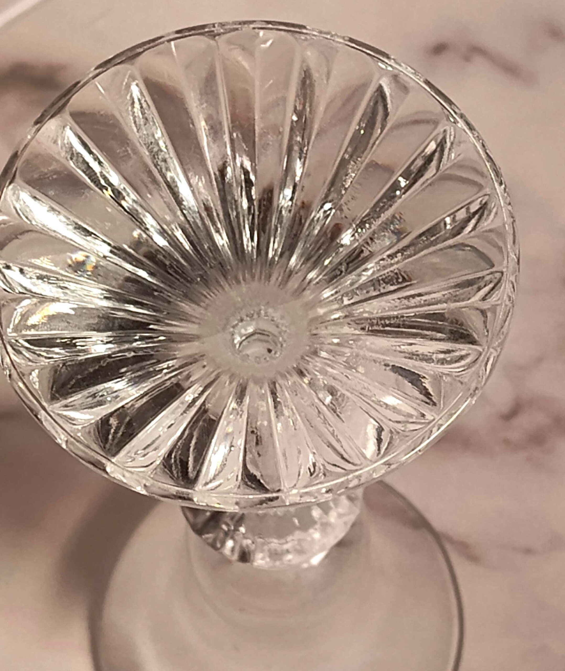 Vintage 1980s Mikasa The Ritz Crystal Candle Holder Starburst Base Trumpet Top Elegant Vintage - Image 3