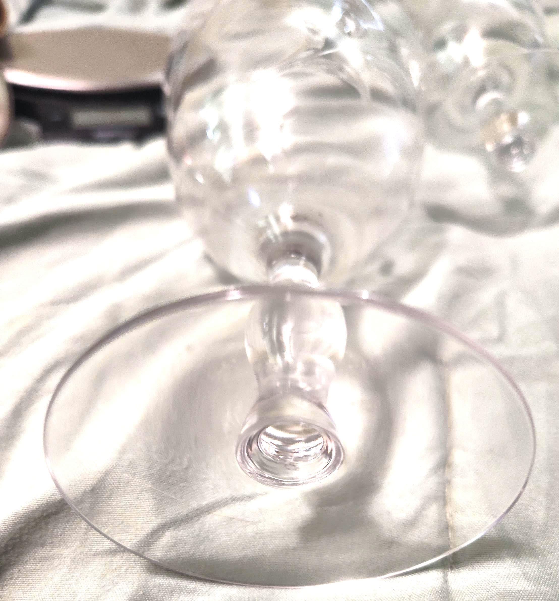 Vintage Water Glasses Etched Wheat Pattern Mid-century Set of 5 - Image 2