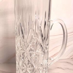 Vintage Cristal D Arques Durand Danube Lead Crystal Pitcher French