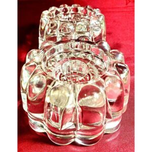 Vintage Princess House Crystal Candle Holders: Pair of 24% Lead Glass 3-Way Holders