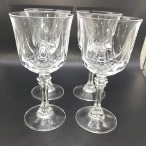 Vintage Wine Glasses Auteuil by Cristal Darques-Durand 6 Tall (Set of 4)
