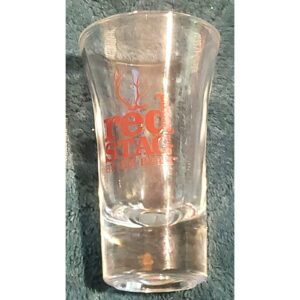 Vintage Red Stag by Jim Beam 2 oz shot glass