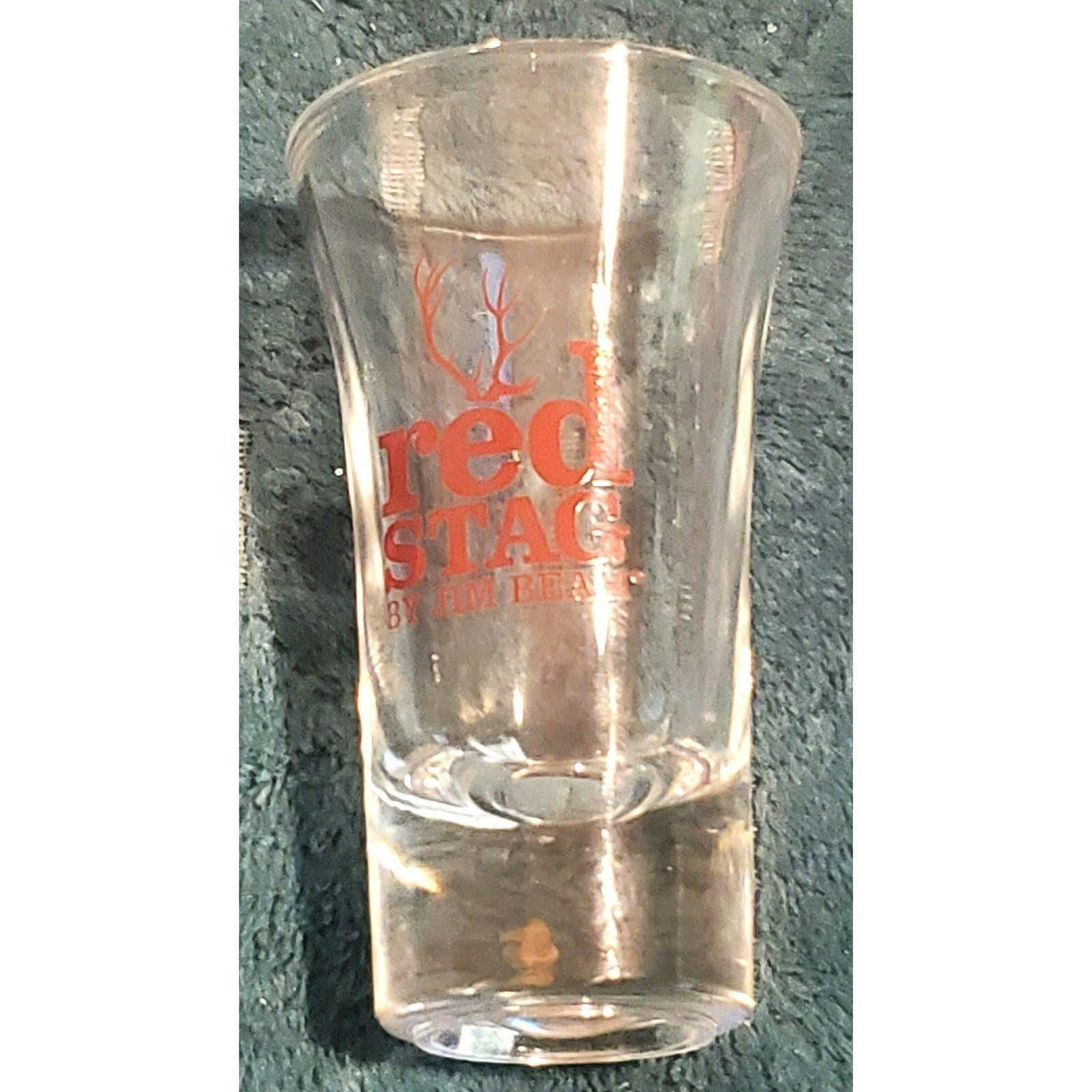 Vintage Red Stag by Jim Beam 2 oz shot glass