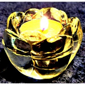 Vintage Rosebud Tealight Candle Holder By Bowring 1970s
