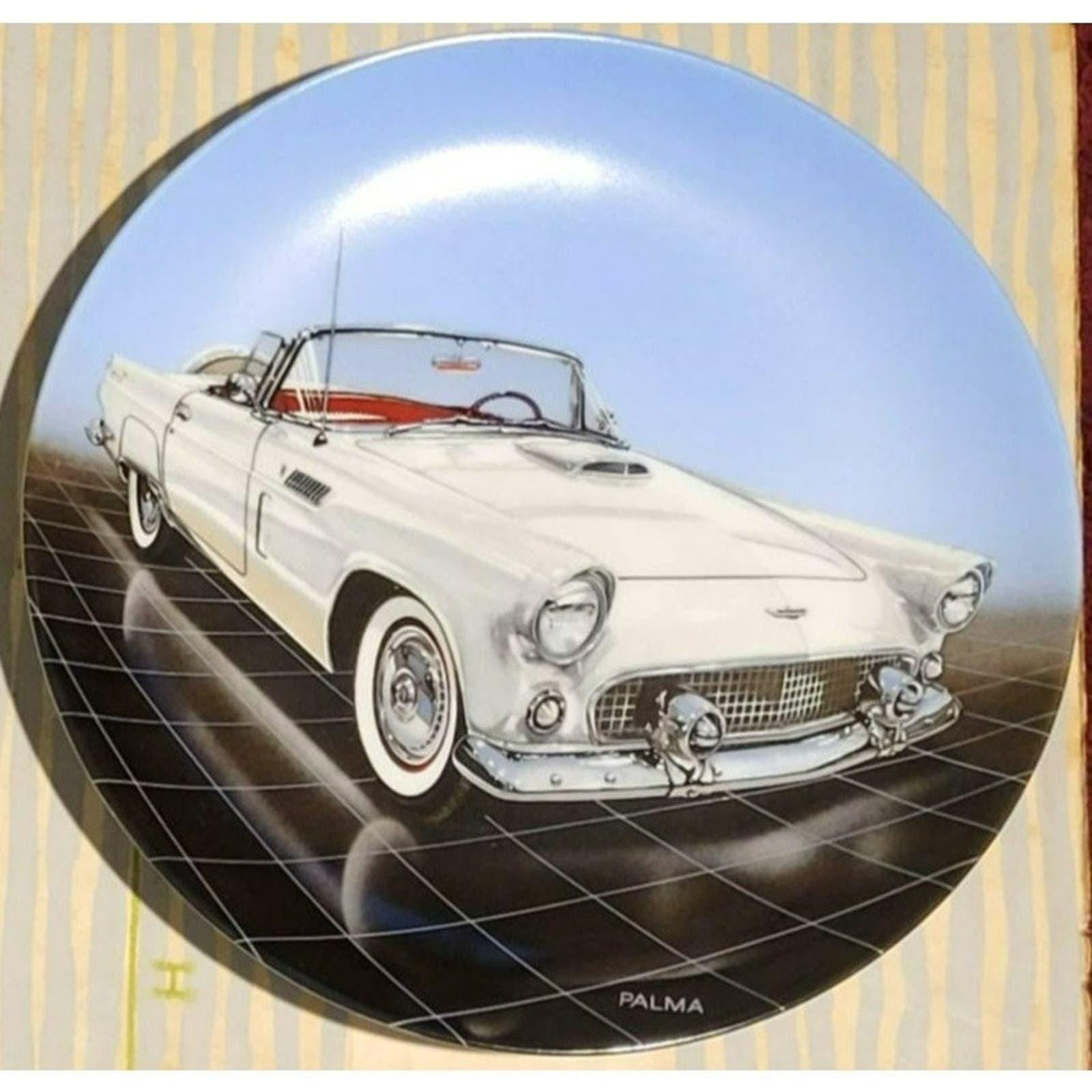 Vintage 1956 T-Bird Dream Machines Collector Plate Philip Palma Delphi Bradford Exchange Limited Edition