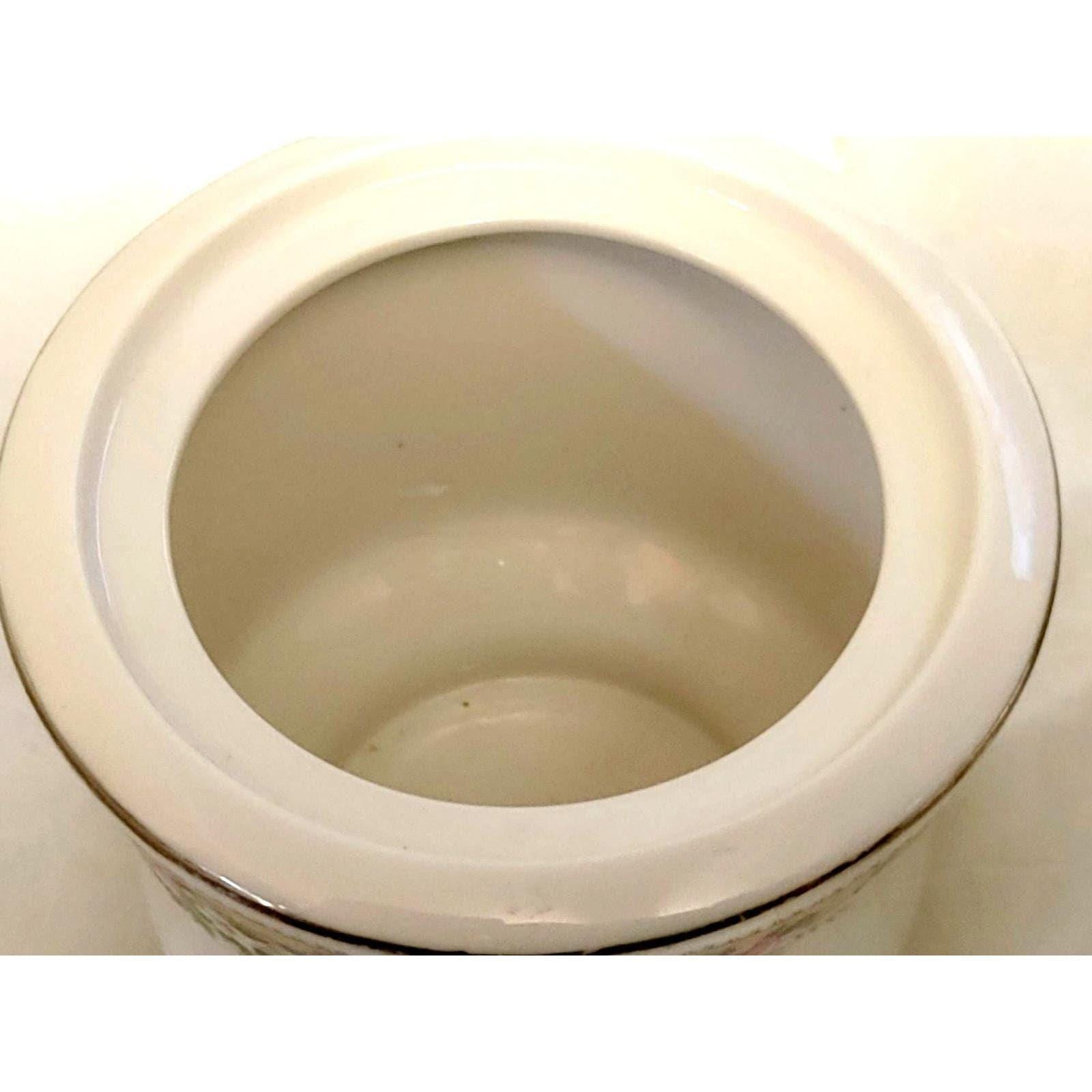 Vintage China Sugar Bowl and Creamer Set Swan Logo Gold Trim Cream White Porcelain Tea Coffee Service - Image 4