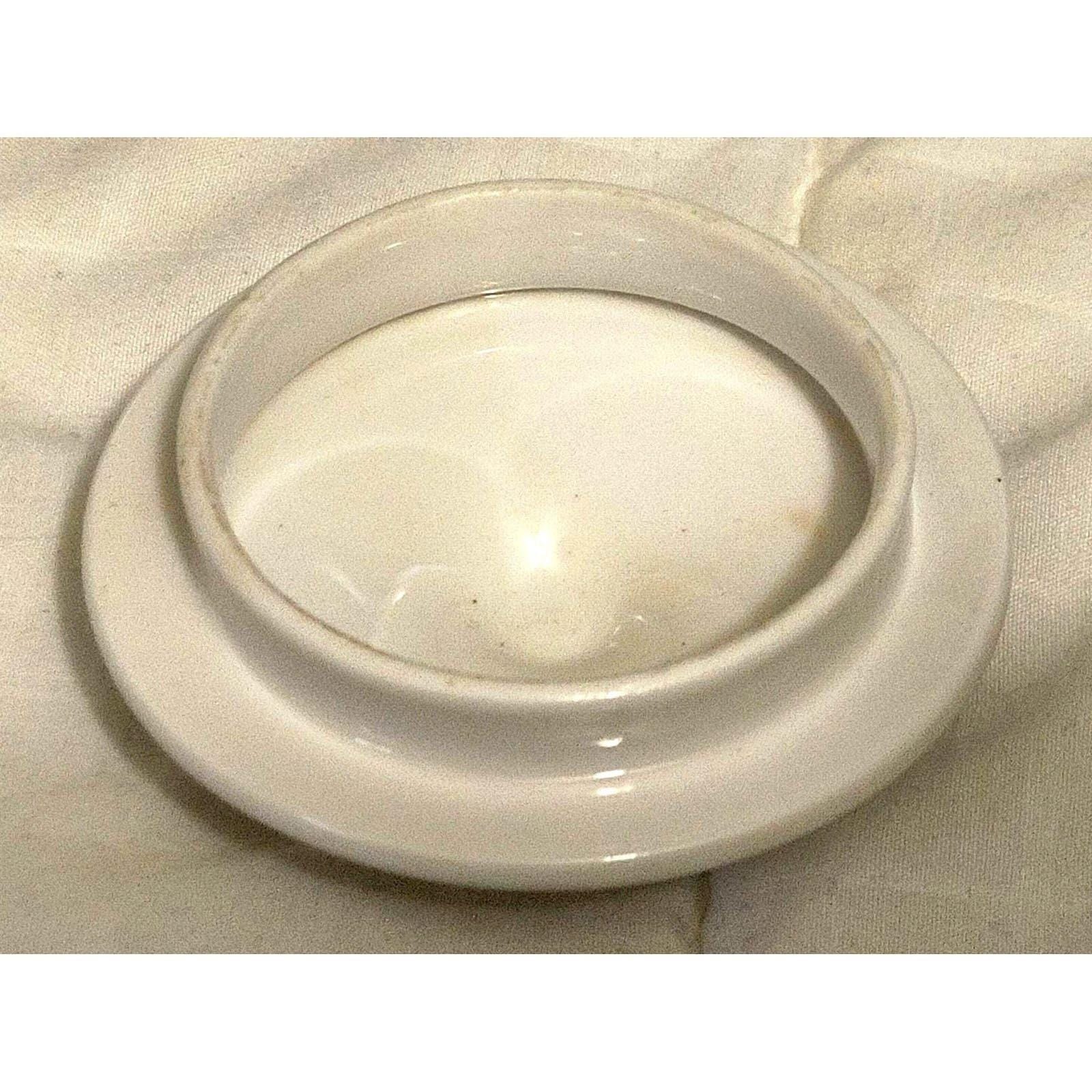 Vintage China Sugar Bowl and Creamer Set Swan Logo Gold Trim Cream White Porcelain Tea Coffee Service - Image 5