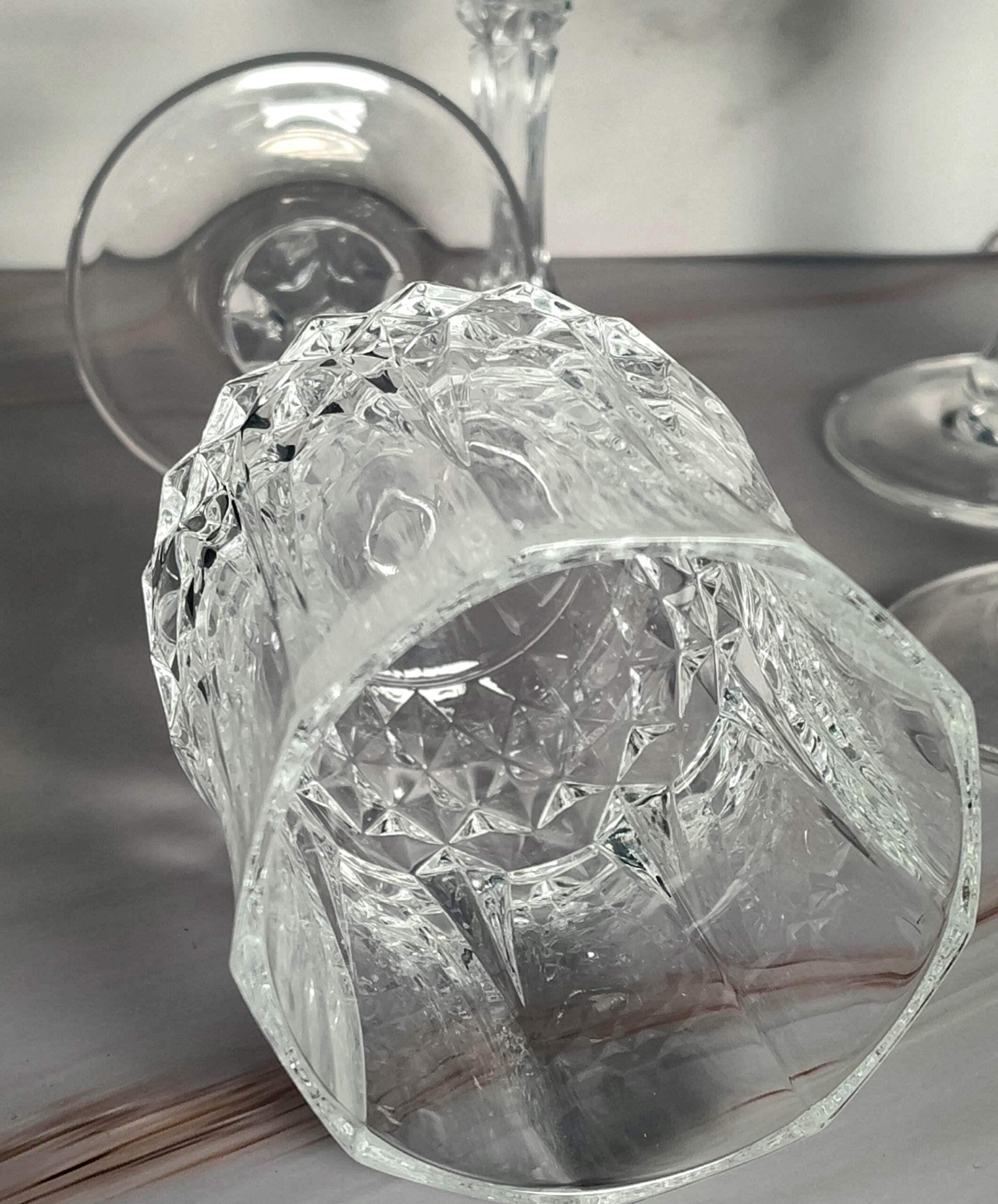 Cristal D'Arques Longchamp Wine Glasses Set of 4, French Lead Crystal Stemware - Image 5