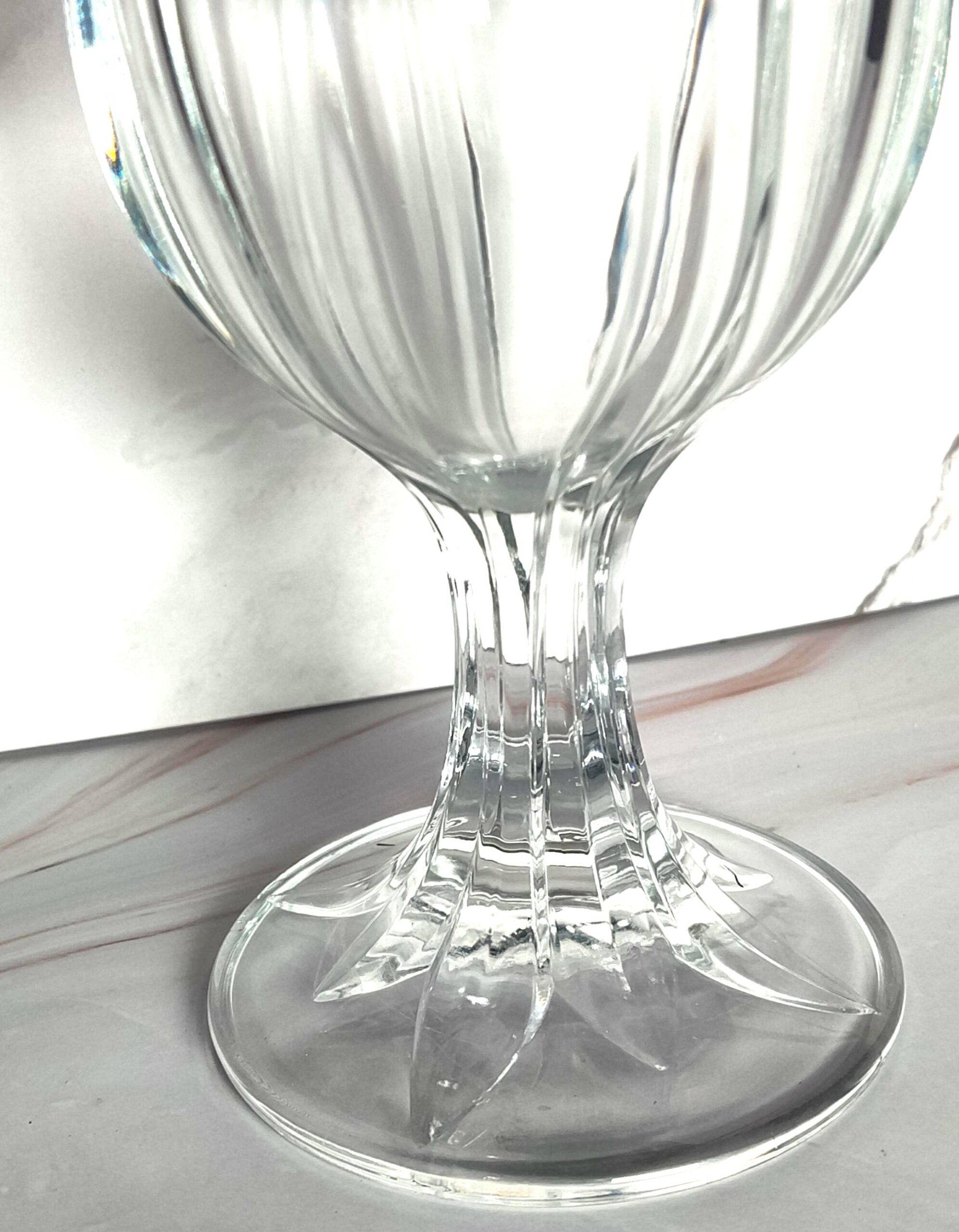 Cristal d'Arques Durand Pompano Tulip Crystal Water Goblet French Crystal Discontinued Replacement - Image 3